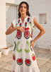 Vestido largo de algodón para mujer - Zaara