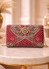 Bolso de lona bordado para mujer - Lehnga