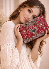 Bolso de lona bordado para mujer - Lehnga