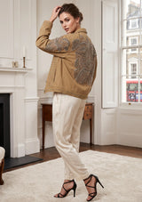 ibBan Women's Hand Embroidered Jacket | Luxury Designer Jacket - Masum Jacket