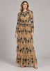 Women’s Party Dress with Hand Embroidery - Naegiza