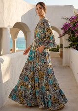 ibBan Premium Printed Cotton Long Tunic Dress -Lara Tunic