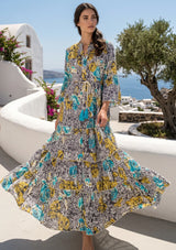 ibBan Premium Printed Cotton Long Tunic Dress -Lara Tunic