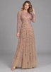 Women’s Party Long Dress with Hand Embroidery - Firdaso