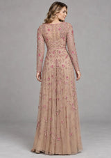 Women’s Party Long Dress with Hand Embroidery - Firdaso