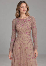 Women’s Party Long Dress with Hand Embroidery - Firdaso
