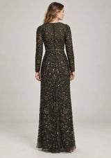 ibBan Women’s Party Long Dress with Hand Embroider -Zubania
