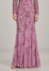 Women’s Party Maxi Dress with Hand Embroidery -