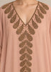 ibBan Women’s Hand Embroidered Georgette Kaftan Dress -Tanzeen