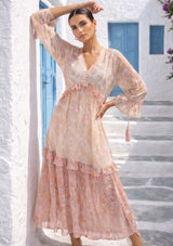 ibBan Vestido Largo para Mujer Juana | Brillo Lurex | Talla Única