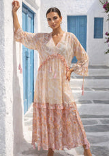 ibBan Vestido Largo para Mujer Juana | Brillo Lurex | Talla Única