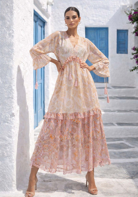 ibBan Vestido Largo para Mujer Juana | Brillo Lurex | Talla Única