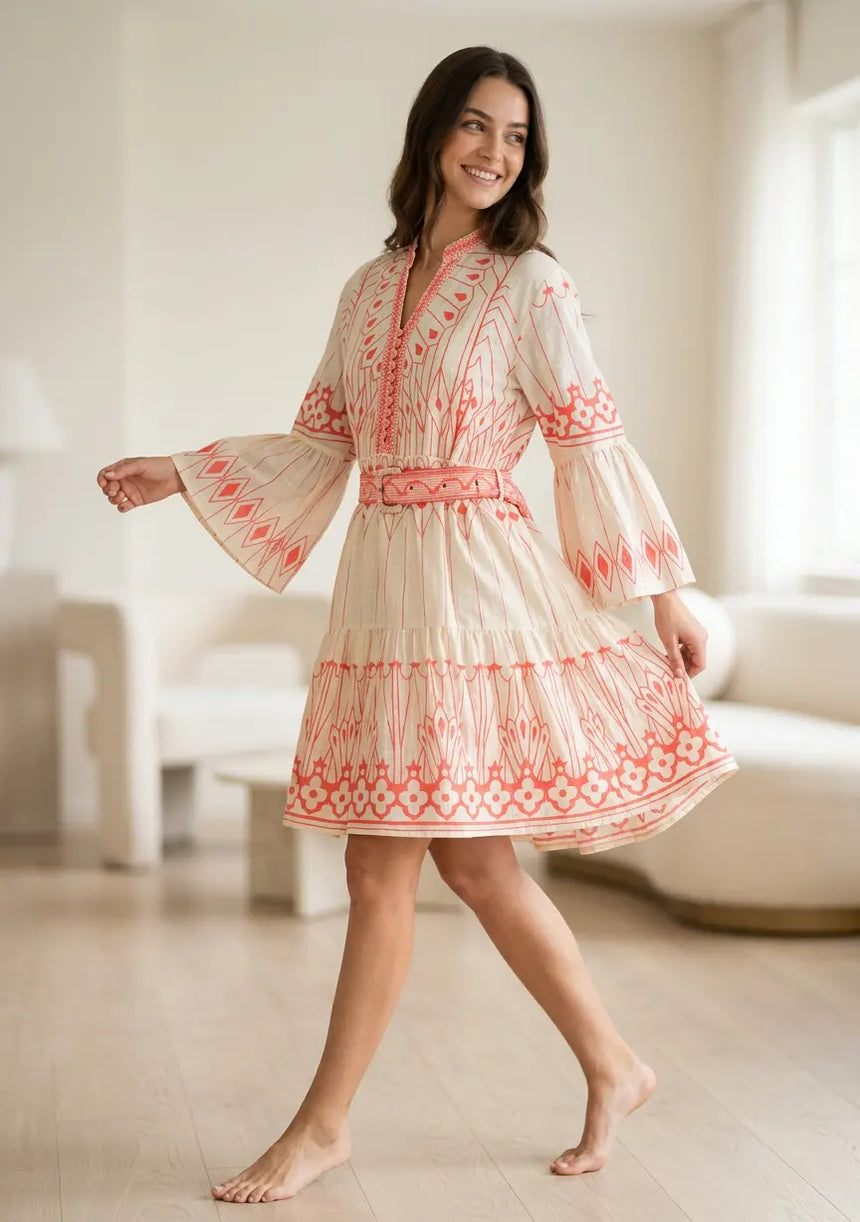 ibBan Hand Embroidered Short Tunic for Women - Meerab