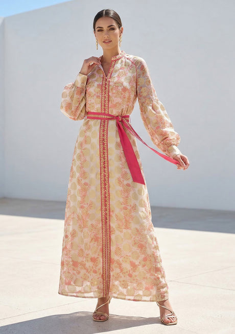 Vestido largo de algodón para mujer - Monifa