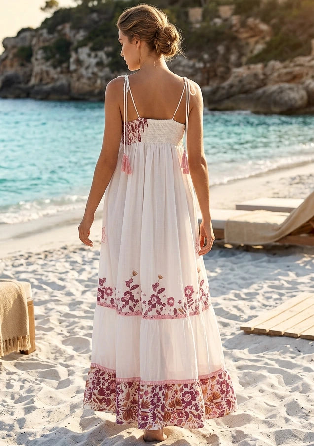 Women's Cotton Maxi Dress V-Neck - Ulani