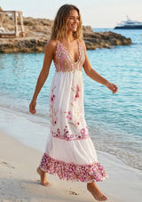 Women's Cotton Maxi Dress V-Neck - Ulani