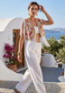 ibBan Hand Embroidered Jute Gilet | Luxury Summer Women's Vest -Donia