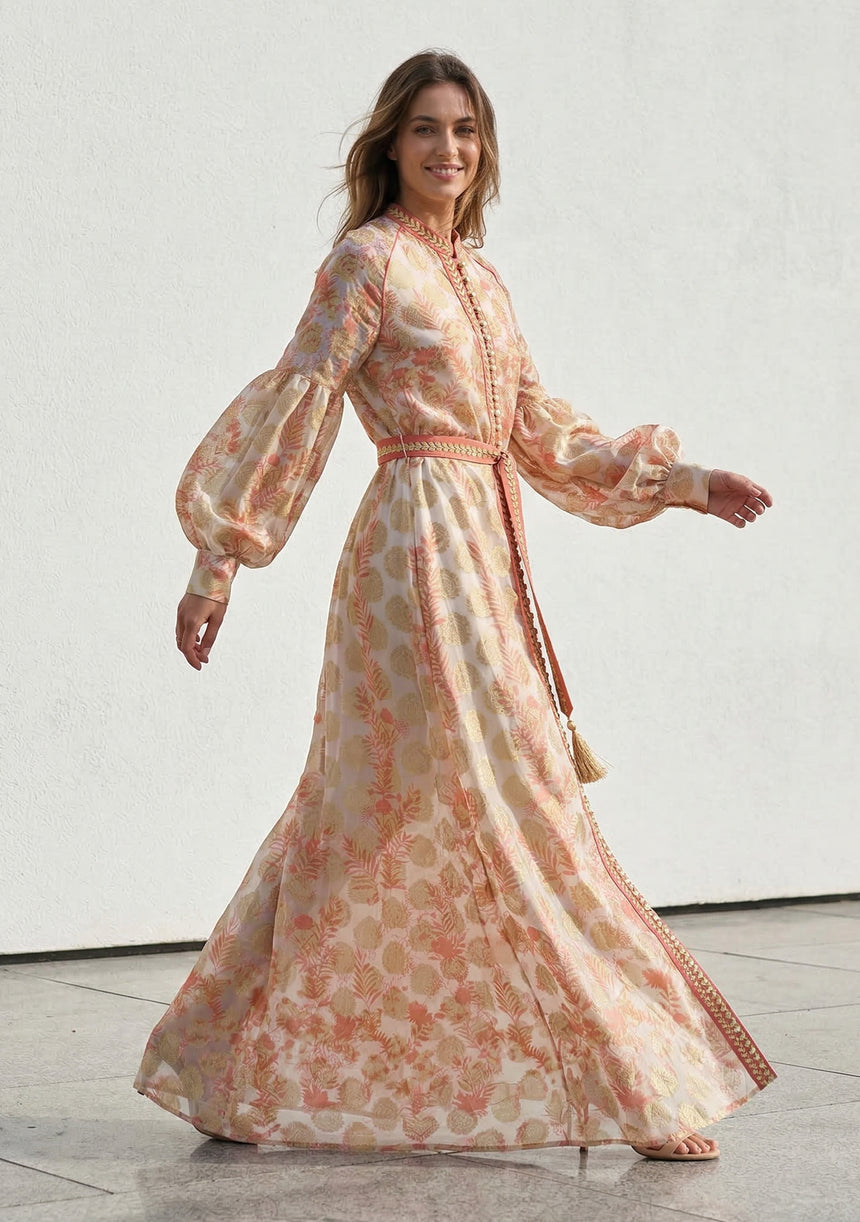 Vestido largo de algodón para mujer - Monifa