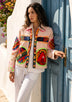 Designer Embroidered Cotton Canvas Jacket for Women | ibBan Collection - Ania