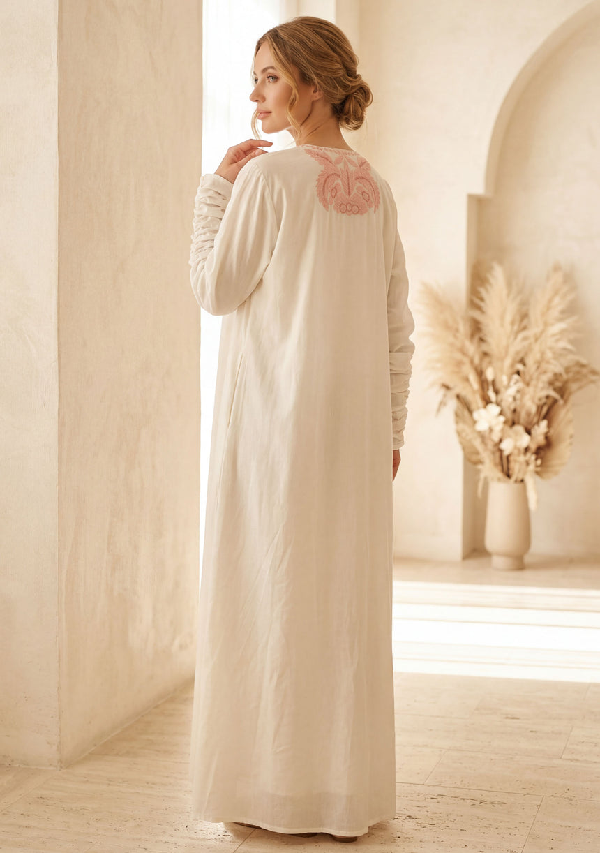 Vestido largo de algodón para mujer - Leefa