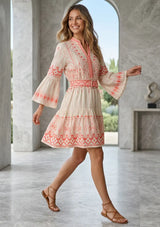ibBan Hand Embroidered Short Tunic for Women - Meerab