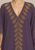 ibBan Women’s Hand Embroidered Georgette Kaftan Dress -Tanzeen