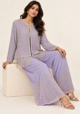 ibBan Women’s  Beaded Jacket and Pant Set - Zarina