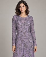 Women’s Party Maxi Dress with Hand Embroidery -