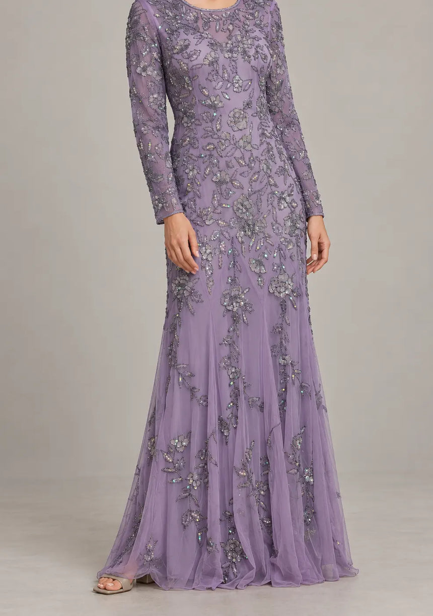 Women’s Party Maxi Dress with Hand Embroidery -