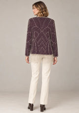 ibabn Women’s Hand Beaded Fringe Jacket - Amaya