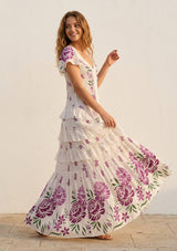ibBan Hand Embroidered Floral Cotton Maxi Dress -Saira Maxi Dress