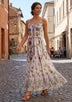 Maxivestido de algodón con cuello en V para mujer - Lulama