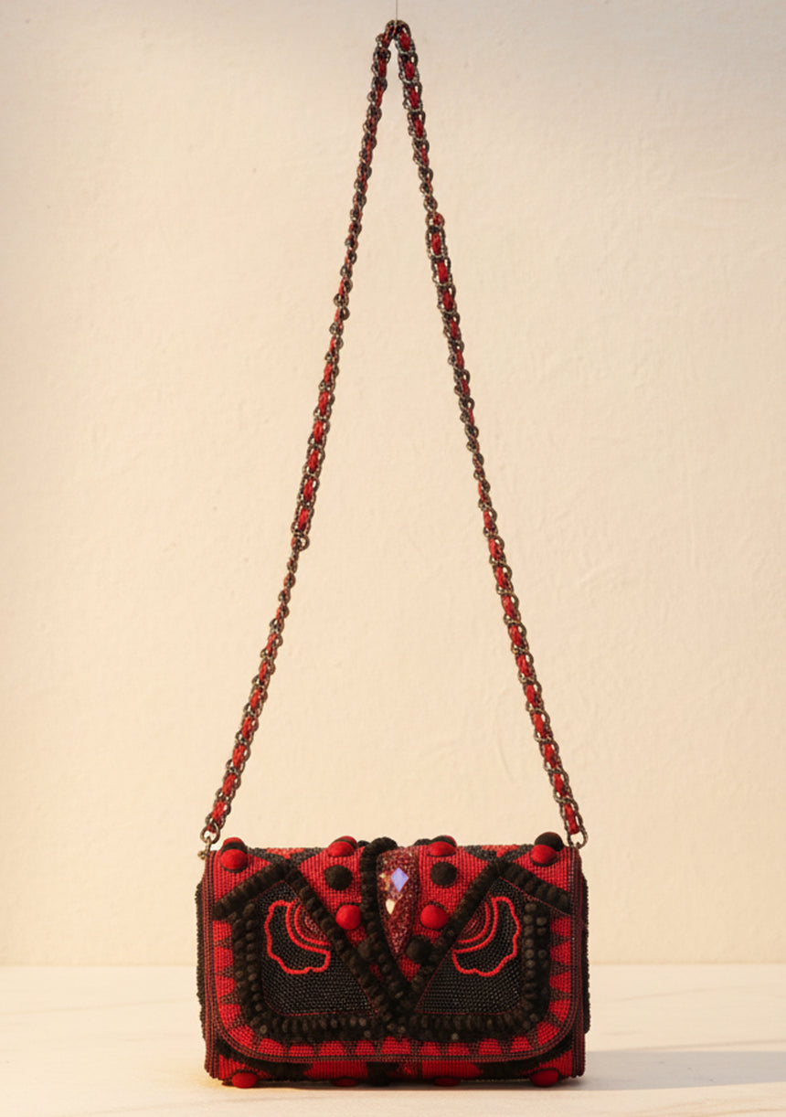 Bolso de lona bordado para mujer - Reina