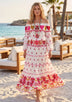 Women's Cotton Maxi Dress Bardot - Sharbi