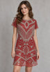 ibBan Party Midi Dress with Hand Beadwork & Fringe - Darya