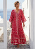 ibBan Hand Embroidered Cotton Maxi Dress | Luxury Boho Resort -Fabiya