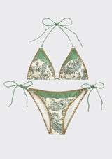 Conjunto de bikini estampado para mujer con tirantes ajustables - Sugar