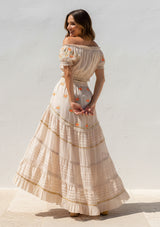 Vestido largo de algodón para mujer - Sama