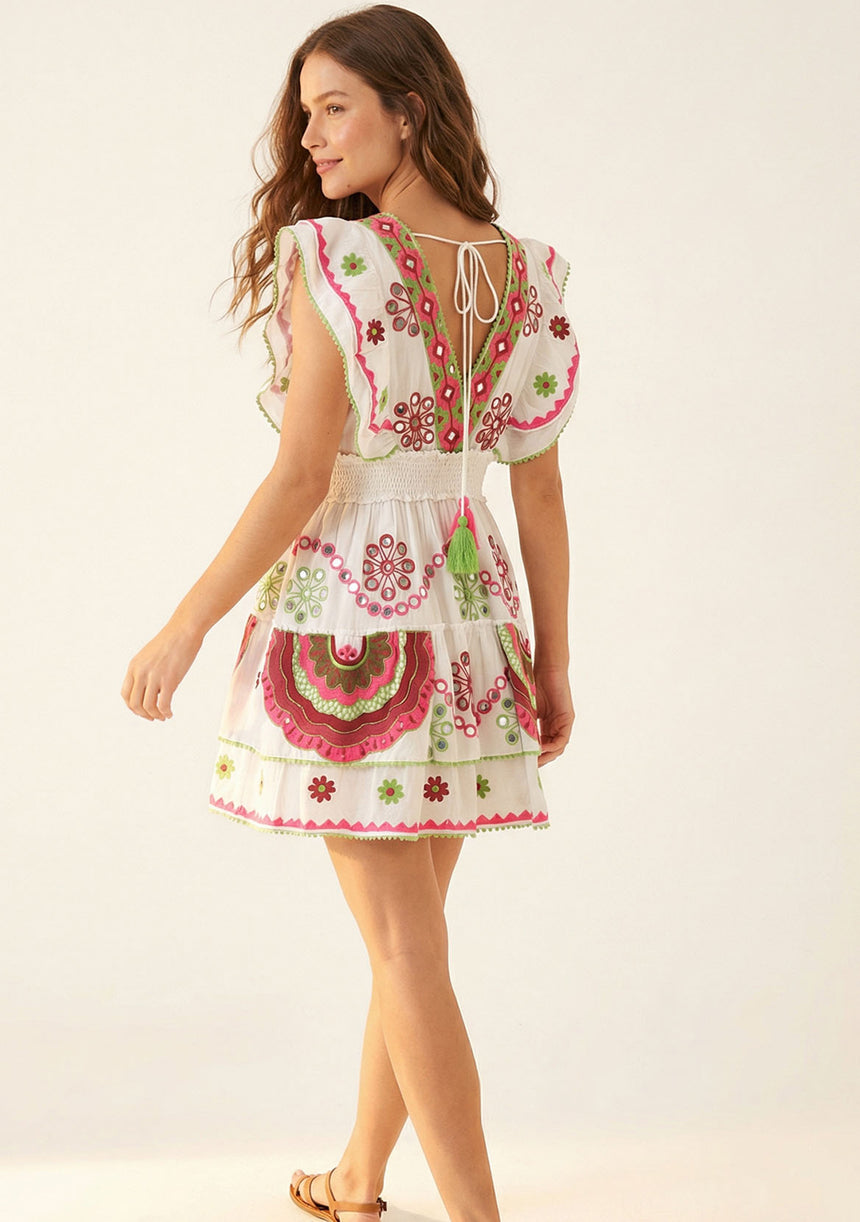 Minivestido de algodón para mujer - Sara