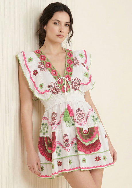 Minivestido de algodón para mujer - Sara