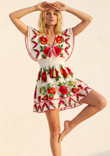 Minivestido de algodón para mujer - Sara