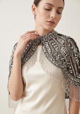 ibBan Embellished Net Beaded Neckwear - Ela