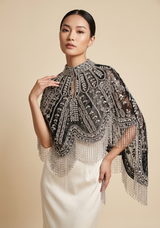 ibBan Embellished Net Beaded Neckwear - Ela