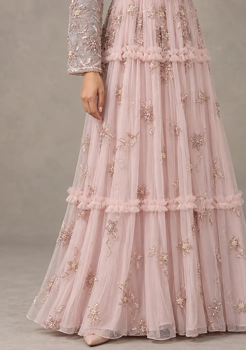 ibBan Women’s Party Long Dress with Hand Embroider -Raneem