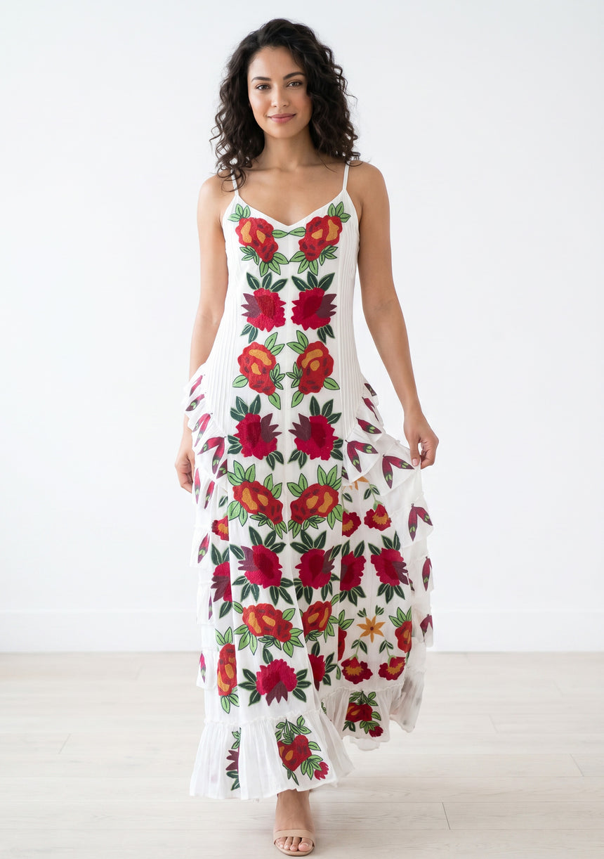 Women's Cotton Maxi Dress Square Neck - Gypsy