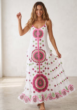 Women's Cotton Maxi Dress Square Neck - Gypsy