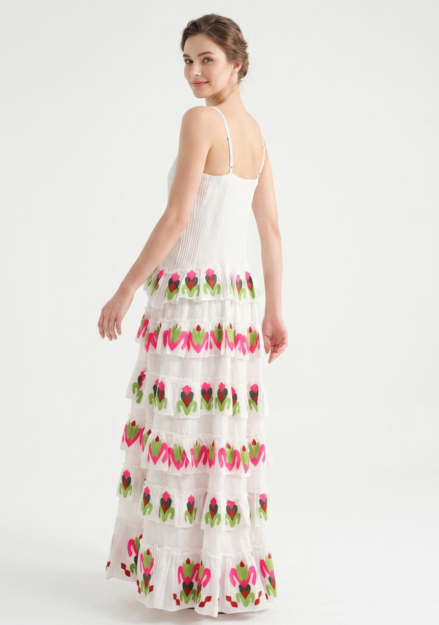 Women's Cotton Maxi Dress Square Neck - Gypsy