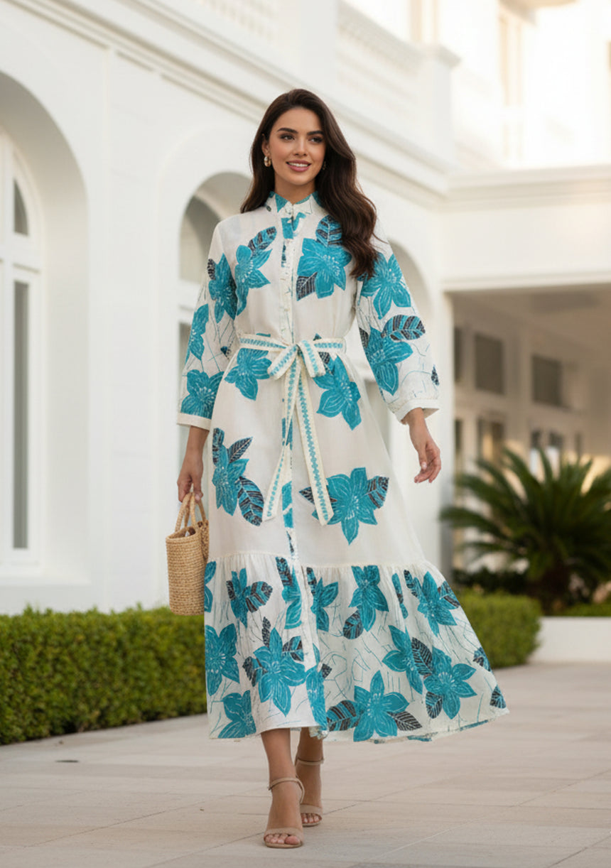 Maxivestido de algodón para mujer - Alma