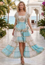 Vestido largo de algodón para mujer - Vanaya