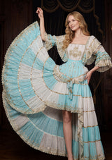 Vestido largo de algodón para mujer - Vanaya